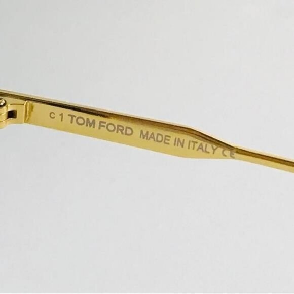 New  - Tom Ford Alec Sunglasses Pilot Sunglasses Deep Gold FT0824 Sunglasses - Picture 10 of 10
